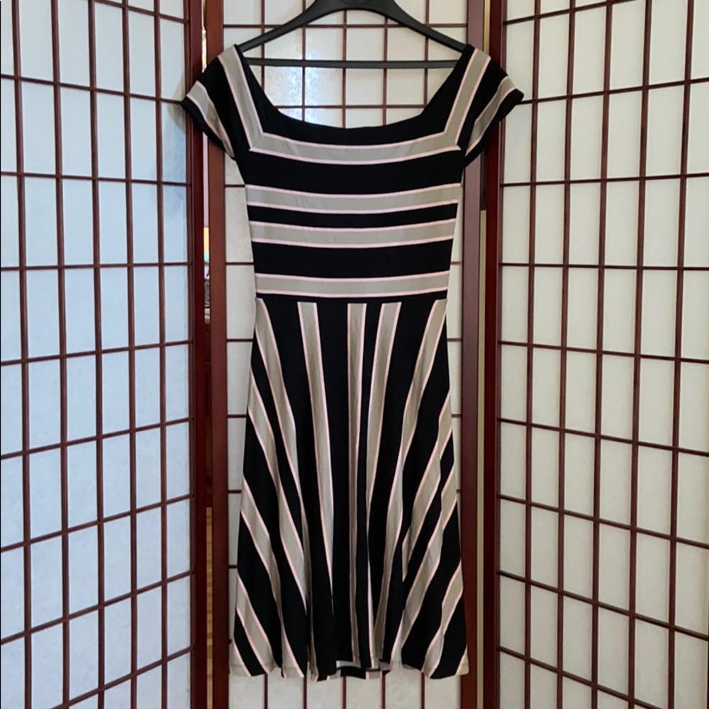 Loft Outlet swing dress with crisscross back